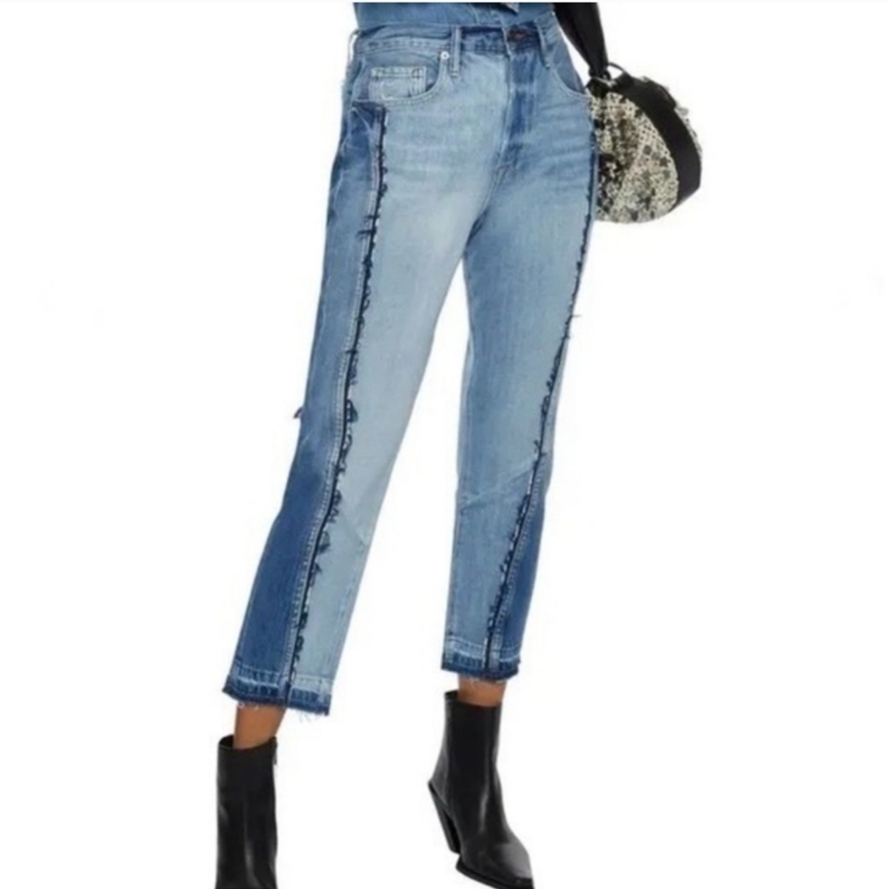Frame Le Mix Repair Jeans Palimino Wash High Waist Ankle Length 27 28 29 30 NWT